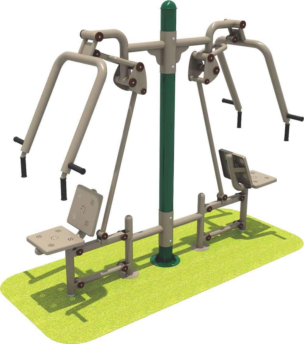 米兰中国milan·运动健身器材 双人坐推器